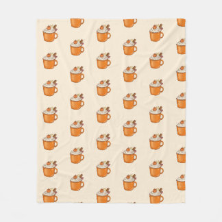 Pumpkin Spice Latte Fleecefilt