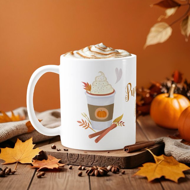 Pumpkin Spice Latte Kaffemugg (Skapare uppladdad)
