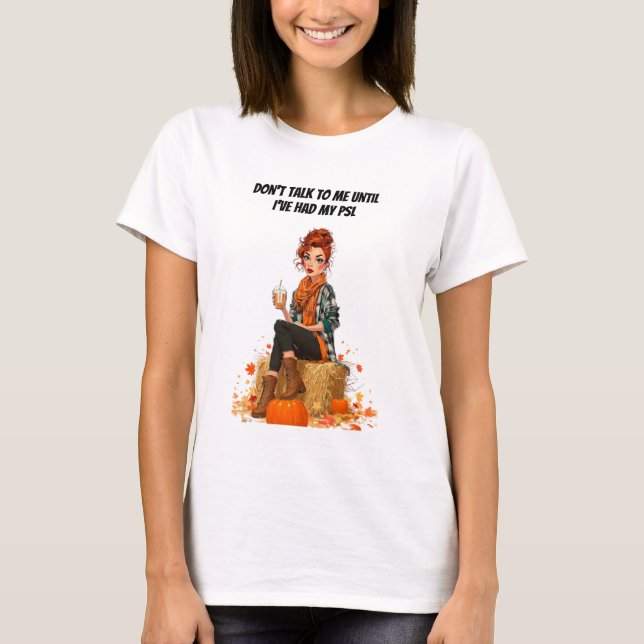 Pumpkin Spice Latte - Ms Sass T Shirt (Framsida)