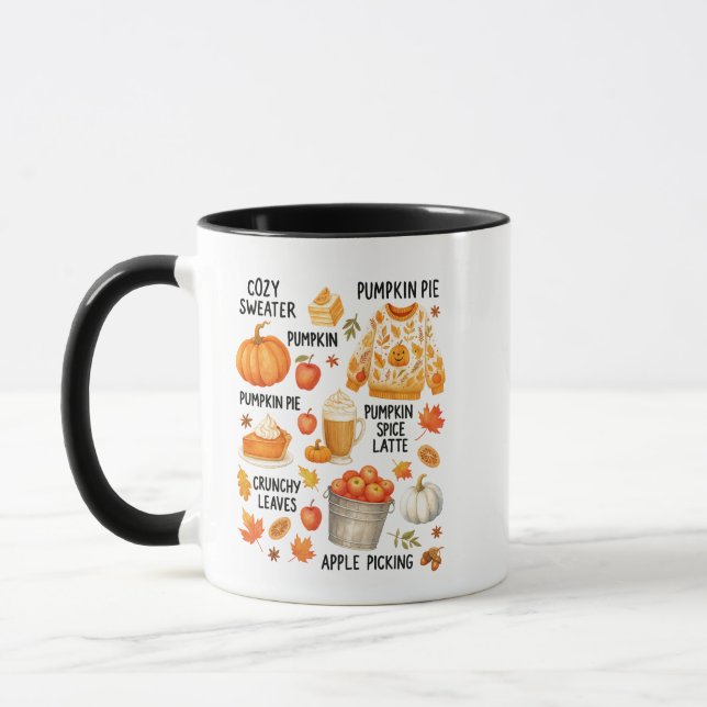Pumpkin Spice Latte |Mysiga höstvikter för Fall Co Mugg (Vänster)