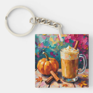 Pumpkin Spice Latte på en färglös bakgrund