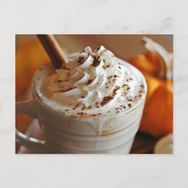 Pumpkin Spice Latte, Postcross Vykort (Framsida)