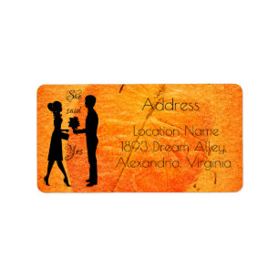 Pumpkin Spice Latte Romantic Glamtive Boho Chic Adressetikett