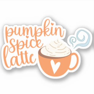 Pumpkin Spice Latte Sticker Klistermärken