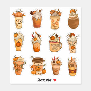 Pumpkin Spice Latte Stickers Pack Klistermärken