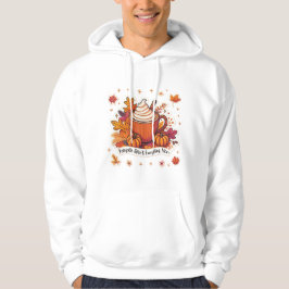 Pumpkin Spice Latte Vibes Mysiga höstkaffe Älskare Hoodie