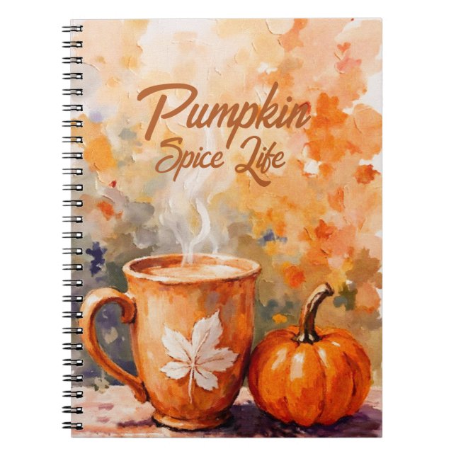 Pumpkin Spice Life Anteckningsbok (Framsidan)