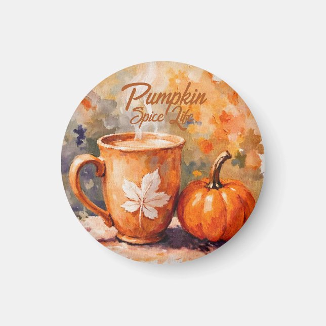 Pumpkin Spice Life Magnet (Framsidan)