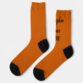 Pumpkin Spice Life Sockets