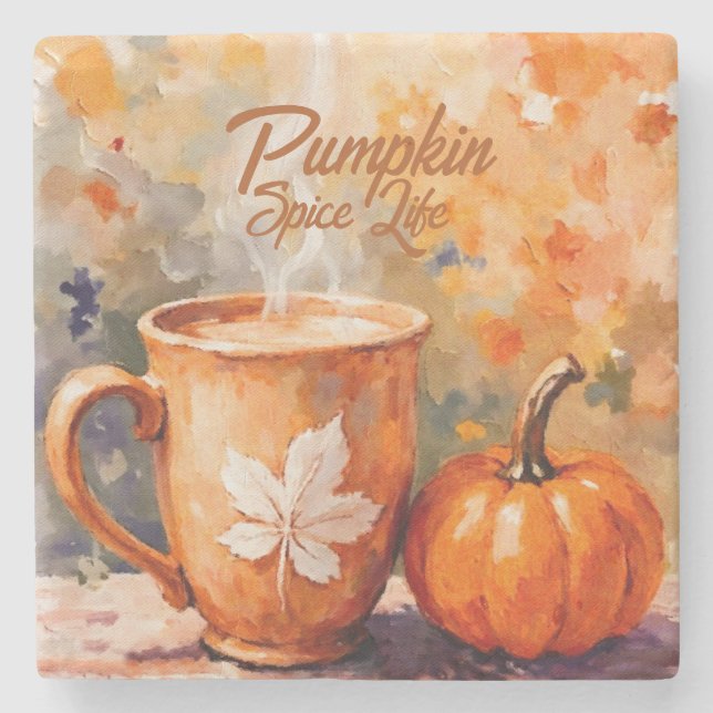 Pumpkin Spice Life Stenunderlägg (Framsidan)