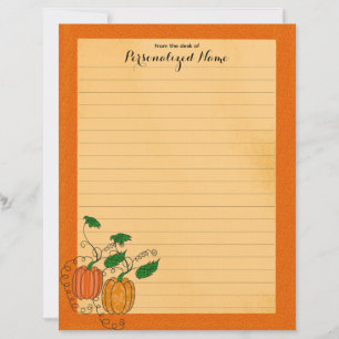 Pumpkin Spice - Linjerad Pappra Lakan