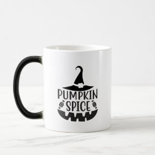 Pumpkin Spice med Jack-O-Lantern Witch Magisk Mugg