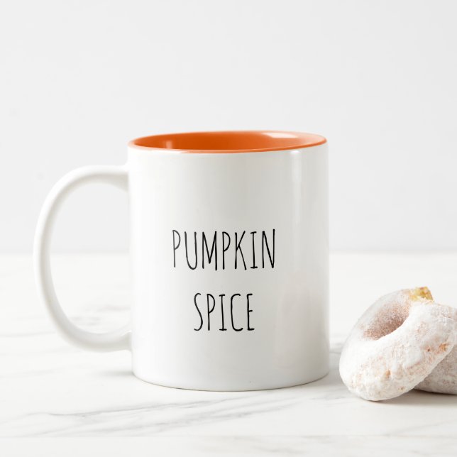 Pumpkin Spice Minimalist Coffee Mugg (Med munk)