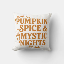 Pumpkin Spice & Mystic Nights Pumpkin Fall Pillow Kudde