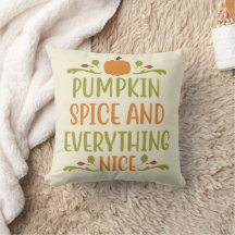 Pumpkin Spice Nice Autumn Fall Halloween