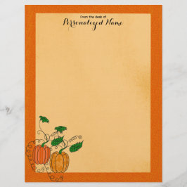 Pumpkin Spice - Obestruket Letterhead Brevhuvud