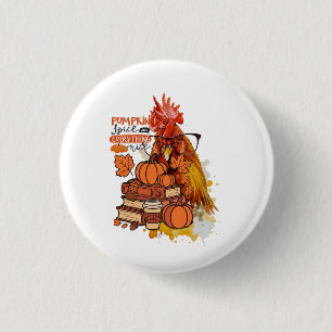Pumpkin Spice och All Nice Fall Chicken Vib Knapp