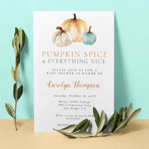 Pumpkin Spice och All Nice Little pumpkin Inbjudningar