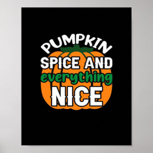 Pumpkin Spice och allt fint citat och sl Poster