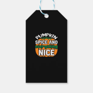 Pumpkin Spice och allt fint citat och sl Presentetikett