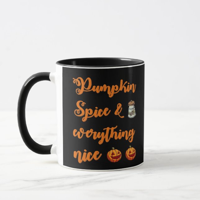 Pumpkin Spice och allt fint, Cute Halloween Mugg (Vänster)