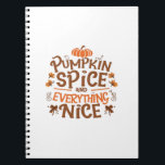 Pumpkin Spice och allt fint, grundläggande och ese Anteckningsbok<br><div class="desc">Grundläggande memorandum för säsong humor.</div>