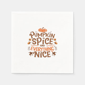 Pumpkin Spice och allt fint, grundläggande och ese Pappersservett