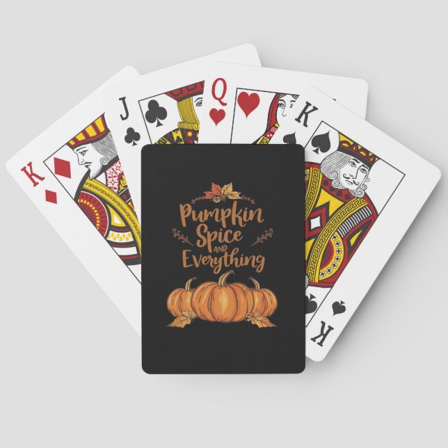 Pumpkin Spice och allt fint Halloween Casinokort (Baksidan)