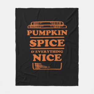 Pumpkin Spice och allt fint, höstfall Fleecefilt