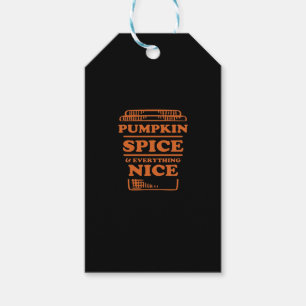 Pumpkin Spice och allt fint, höstfall Presentetikett