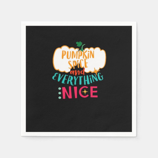 Pumpkin Spice och allt fint Kärlek Fami Pappersservett (Framsidan)