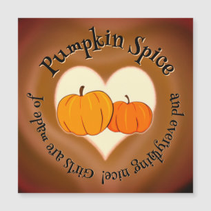 Pumpkin Spice (och allt fint) magnetiskt kort
