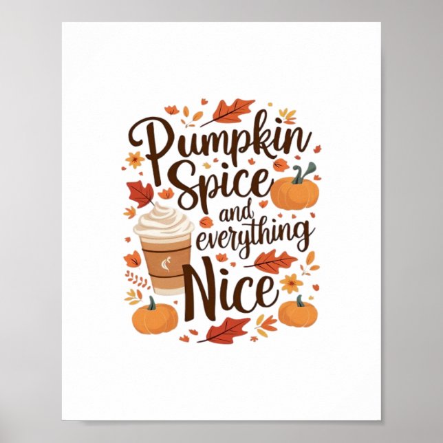 Pumpkin Spice och allt fint, nödvändigt Poster (Framsidan)