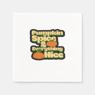 Pumpkin Spice och allt fint - roligt Cute Pum Pappersservett