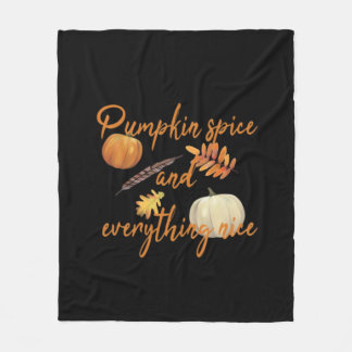 Pumpkin Spice och allt fint - roligt Hallowee Fleecefilt