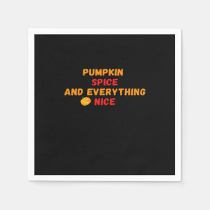 Pumpkin Spice och allt fint Slogan Halloween Pappersservett