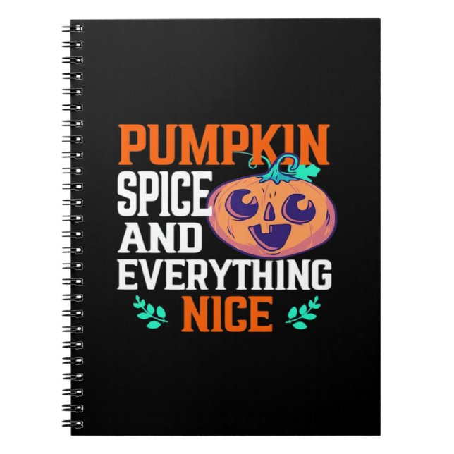 Pumpkin Spice och allt fint viktigt Anteckningsbok (Framsidan)