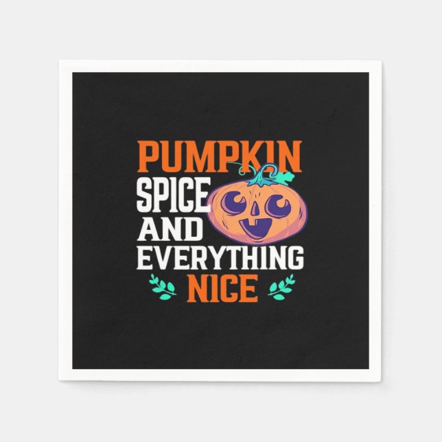 Pumpkin Spice och allt fint viktigt Pappersservett (Framsidan)