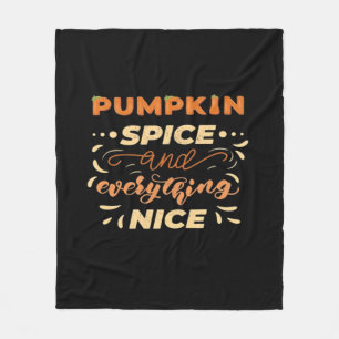 Pumpkin Spice och allt fint, viktigt Slogan Fleecefilt