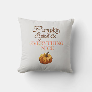 Pumpkin Spice och Allt Nice Dekorativ kudde