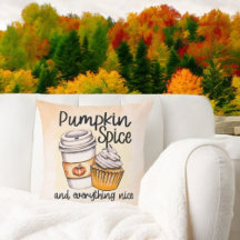 Pumpkin Spice och Allt Nice Dekorativ kudde