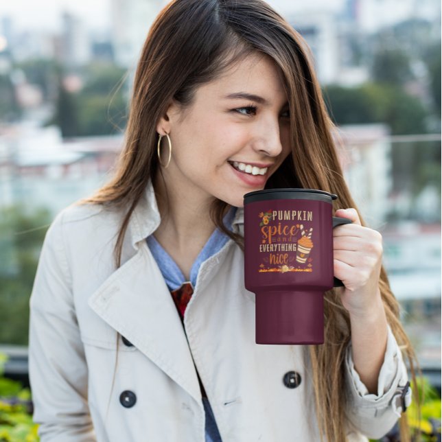 Pumpkin Spice och Allt Nice - Fall Design Resemugg (Skapare uppladdad)