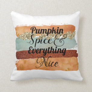 Pumpkin Spice och Allt Nice Fall Kudde