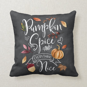 Pumpkin Spice och Allt Nice faller dekorativt Kudde