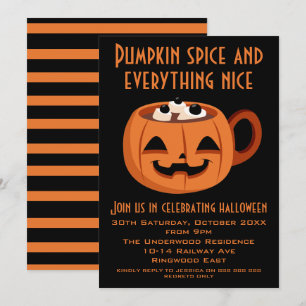 PUMPKIN SPICE OCH ALLT NICE HALLOWEEN FEST INBJUDNINGAR