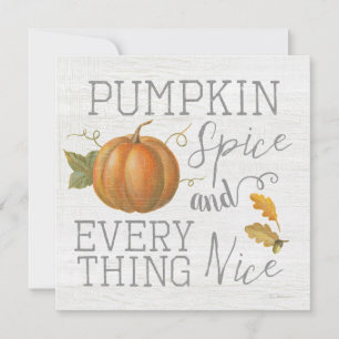Pumpkin Spice och allt Nice Julkort