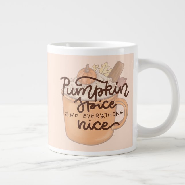 Pumpkin Spice och Allt Nice Jumbo Mugg (Höger)