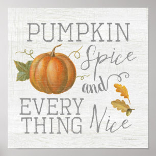 Pumpkin Spice och Allt Nice Poster
