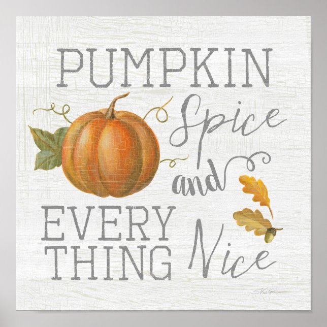 Pumpkin Spice och Allt Nice Poster (Framsidan)