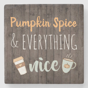 Pumpkin Spice och allt Nice Stenunderlägg